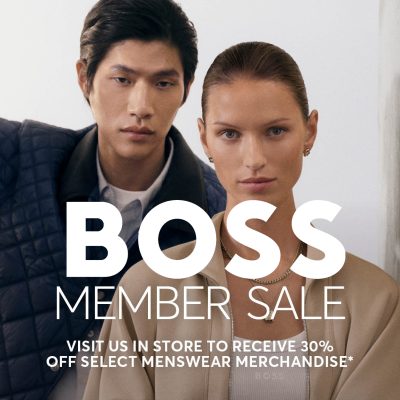 BOSS 2026 Member Sale Campaign Square Ad