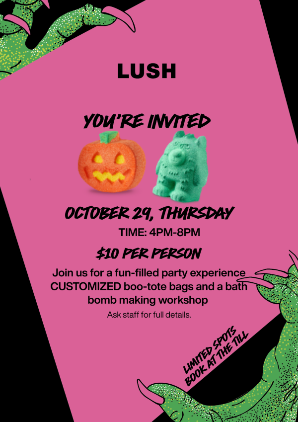 Lush Halloween Party Graphic