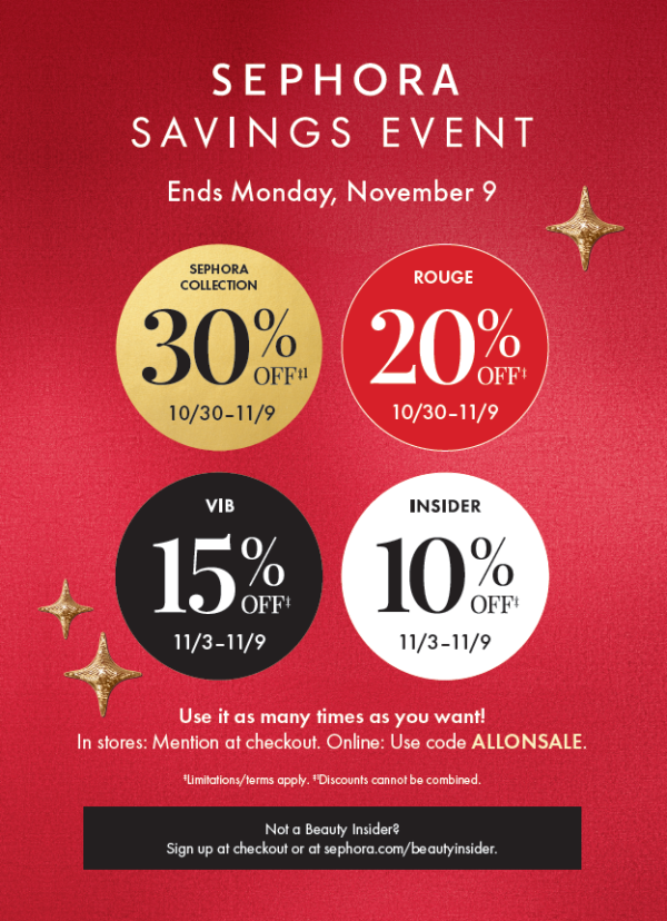 Sephora Fall Savings Event 2026